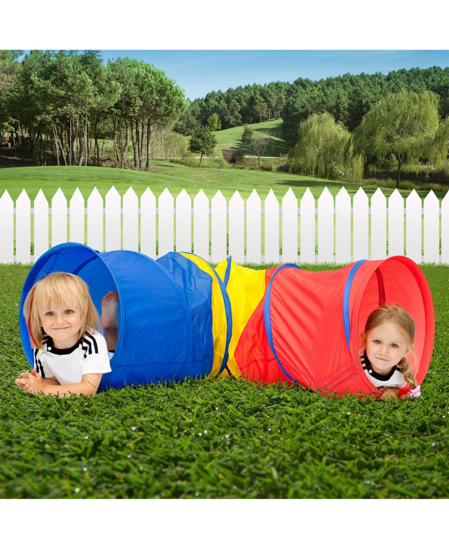 Детская игрушка Trademark Global Hey Play Kids Play Tunnel 4-Way Pop-Up Foldable, Ages 3+ — фото 6