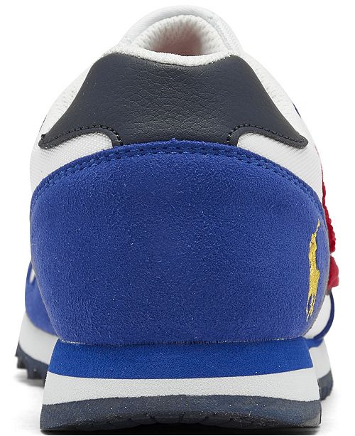 Polo Ralph Lauren Big Boys Oryion Script Casual Sneakers From