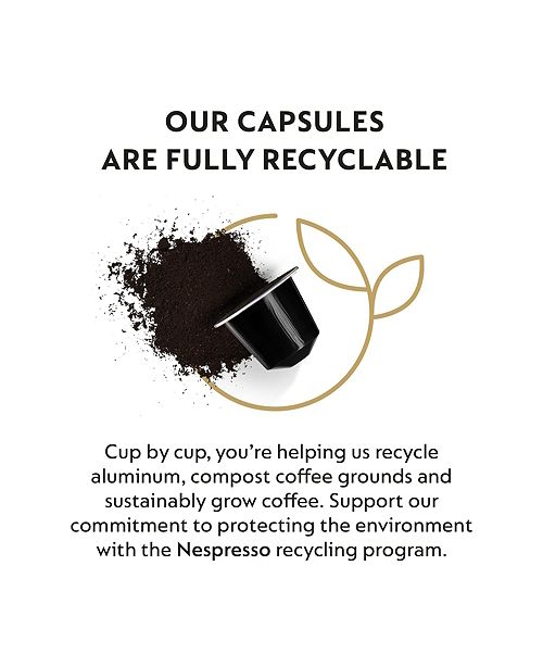 Nespresso Capsules Originalline Ispirazione Ristretto Italiano Dark Roast Coffee 50 Count Espresso Pods Brews 1 35 Oz Reviews Coffee Makers Kitchen Macy S