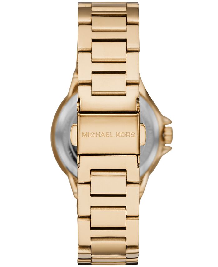 Michael Kors Camille Multifunction Gold-Tone Stainless Steel Watch - Macy's