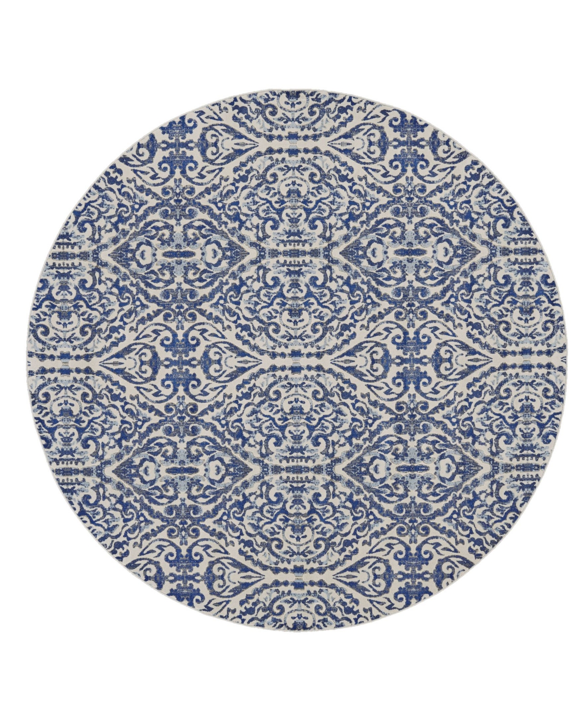 Feizy Joelle R3466 Cobalt 8'9in x 8'9in Round Rug - Royal