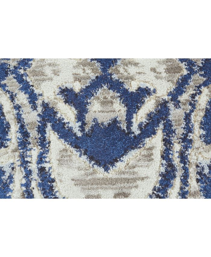 Simply Woven Joelle R3467 Blue 7'10" x 11'" Area Rug Macy's