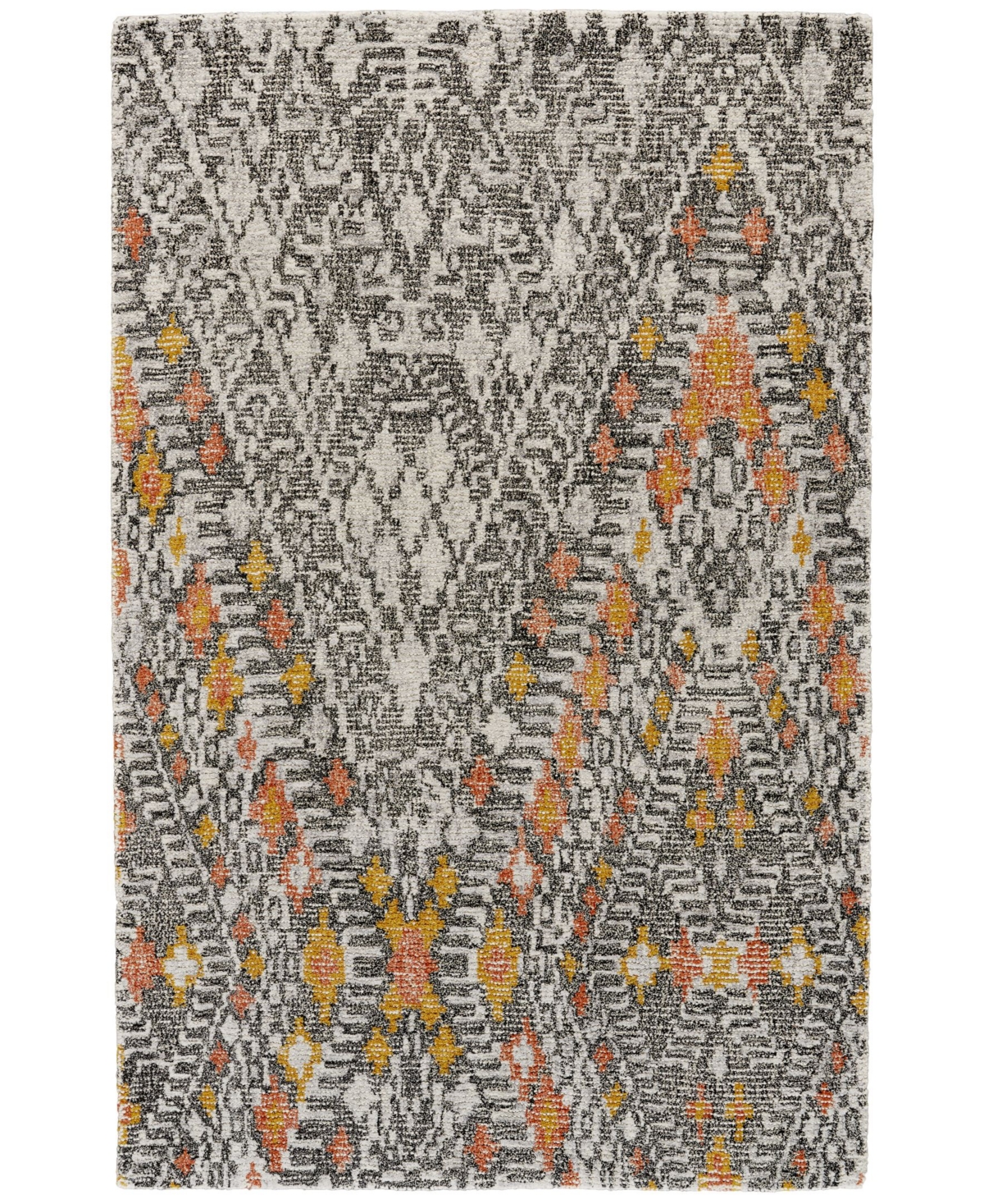 Feizy Anastasia R8476 Tangerine 9'6in x 13'6in Area Rug - Tangerine