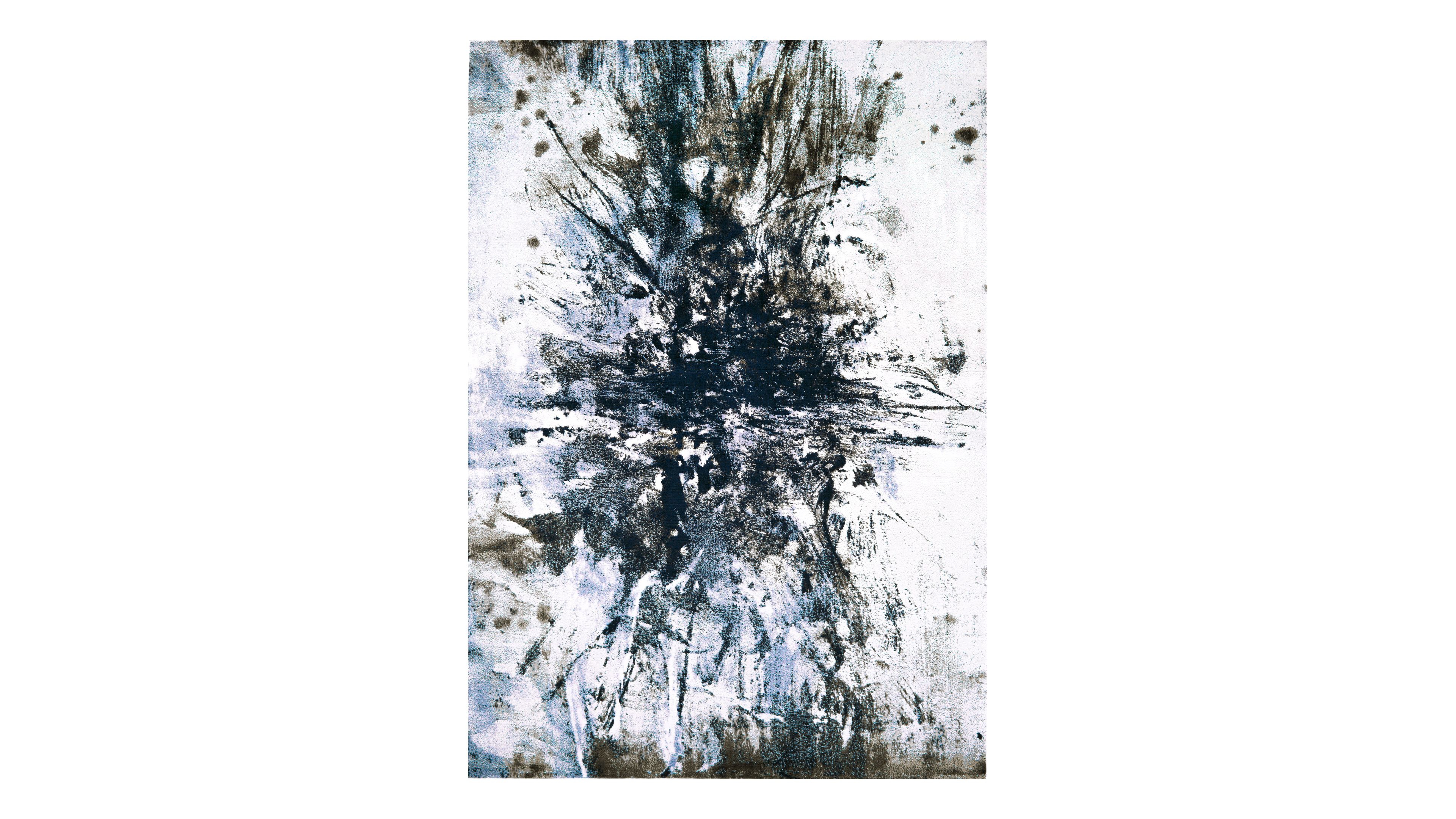 Feizy Gaspar R3833 White 5'2" x 7'2" Area Rug