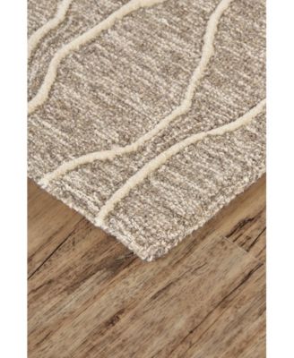 Feizy Alaina R8734 Ivory Area Rug In Black