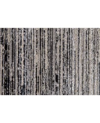 Micah R3337 Black 1'8" x 2'10" Area Rug