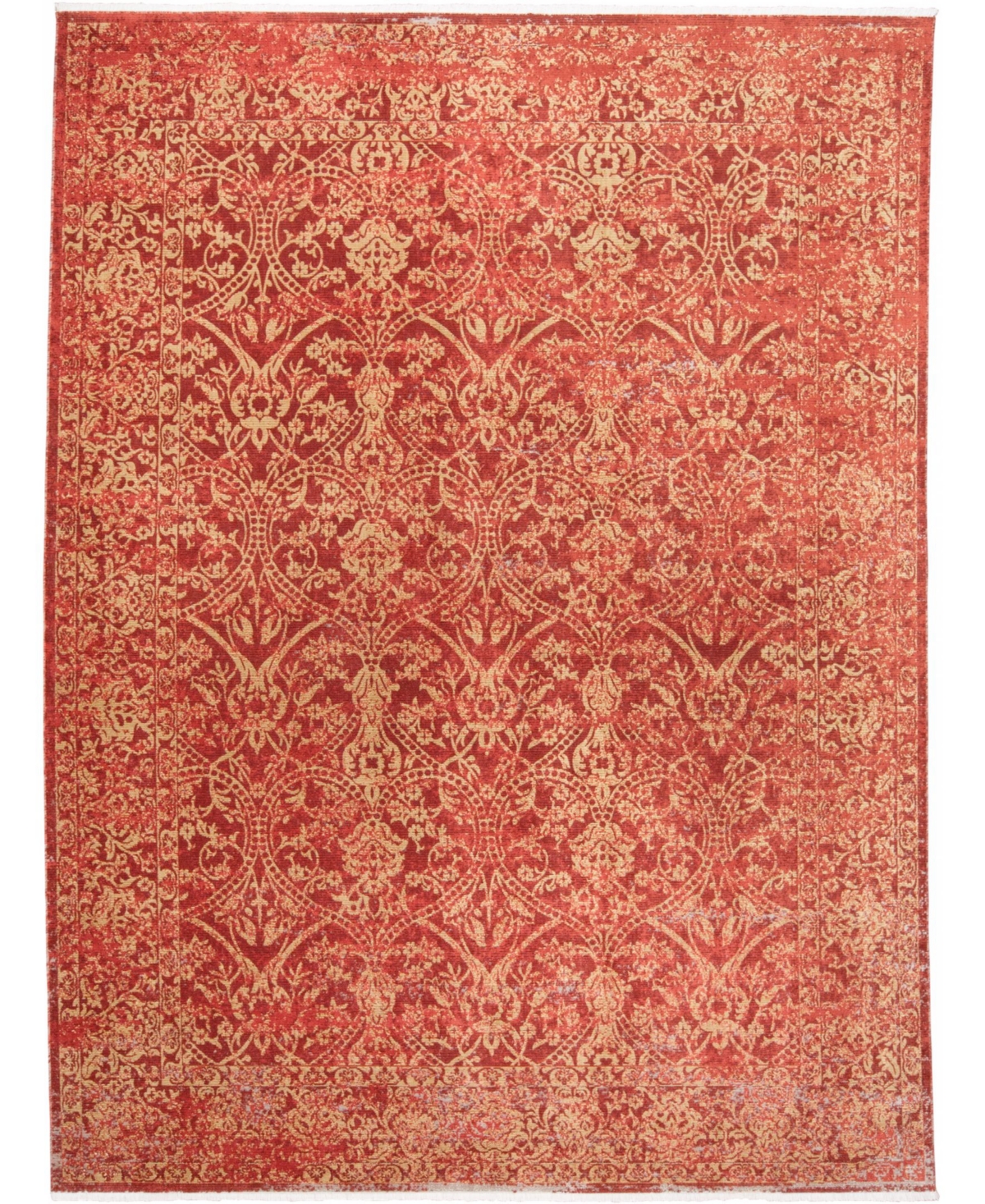 Closeout! Feizy Amelie R3881 7'8in x 9'7in Area Rug - Rust