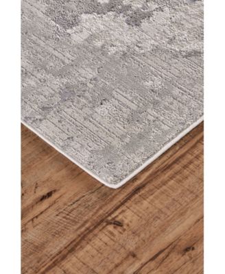 Prasad R3970 Gray 5' x 8' Area Rug