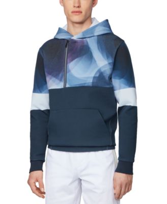 hugo boss blue hoodie