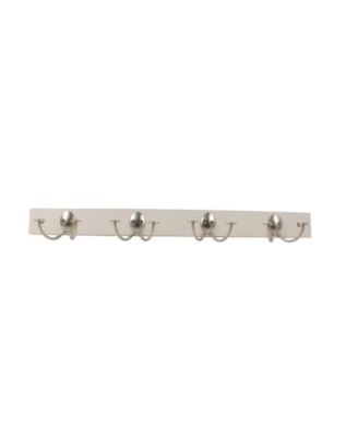 Stratford Wall Mount 4-Double Hook Wood Rack