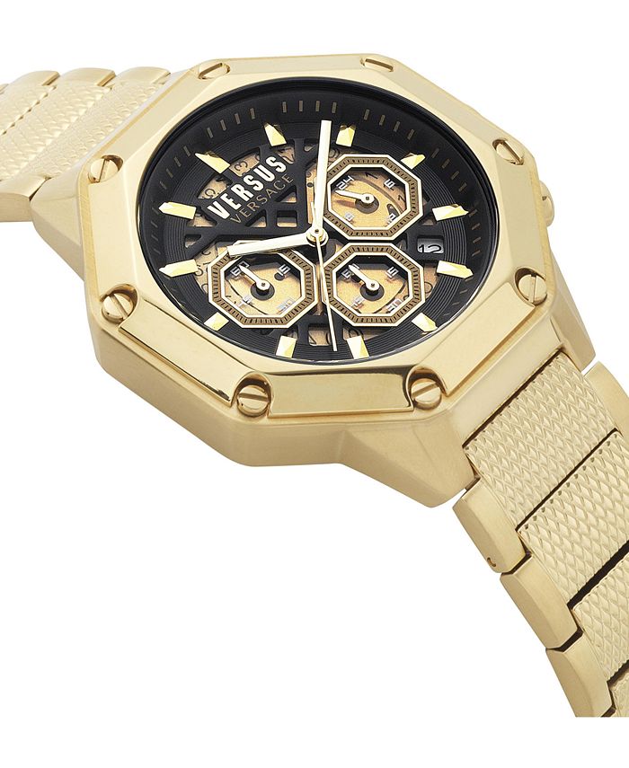 Versus Versace Versus by Versace Men's Chronograph Palestro GoldTone Stainless Steel Bracelet