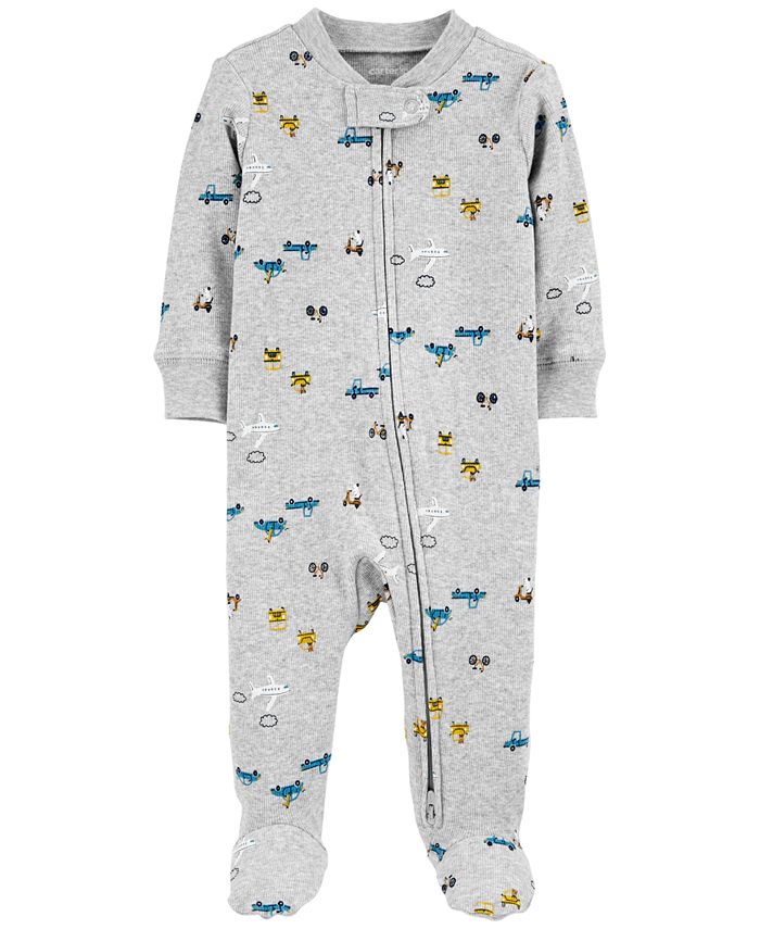 Carter's Baby Boys or Baby Girls Two Way Zip Footed Coveralls, Pack of 2 -  Macy's