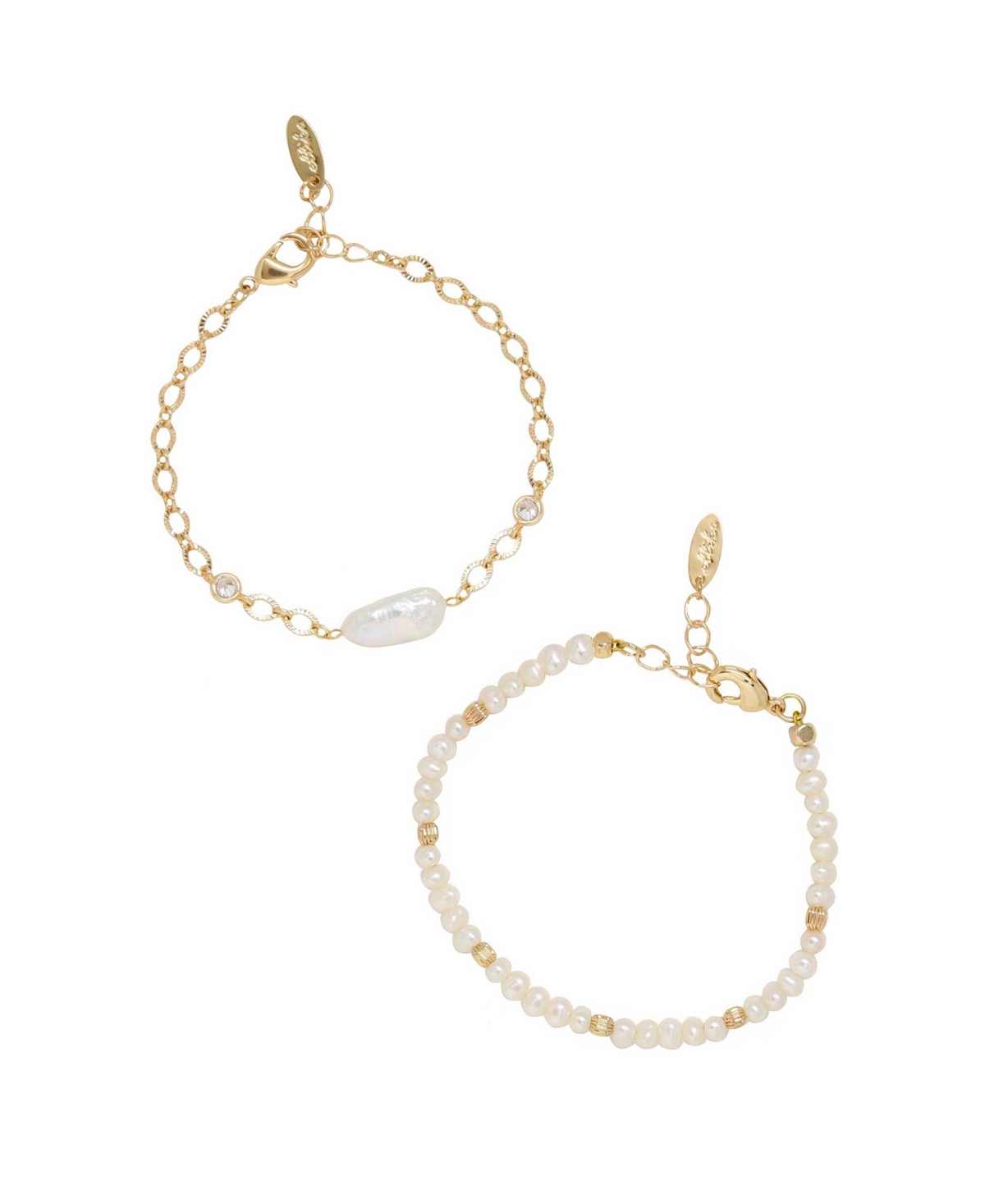Pretty in Pearls Bracelet Set - Gold