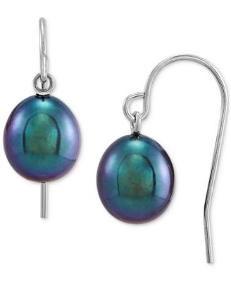 Giani Bernini - Cultured Freshwater Pearl (8-9mm) Drop Earrings in Sterling Silver