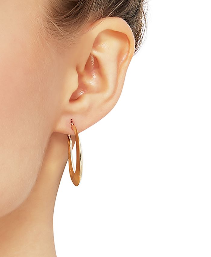 Macy's - Medium Polished Hoop Earrings in 14k Gold