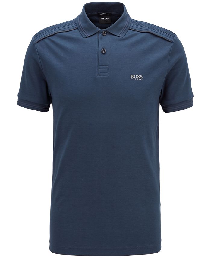 Hugo Boss BOSS Men's Paule TR Dark Blue Polo Shirt & Reviews - Hugo ...