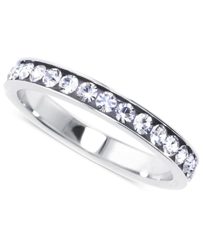 Giani Bernini - Crystal Eternity Stackable Band in Sterling Silver