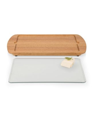 Picnic Time Toscana® by Billboard Glass Top Serving Tray