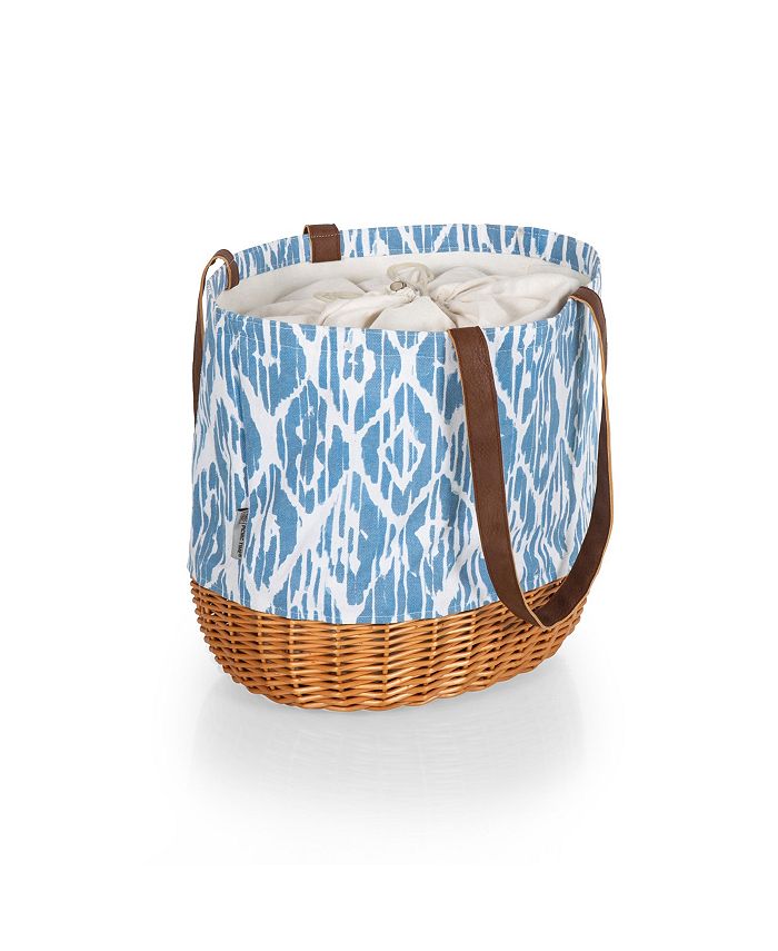 Oniva Picnic Time Coronado Canvas and Willow Basket Tote Macy's