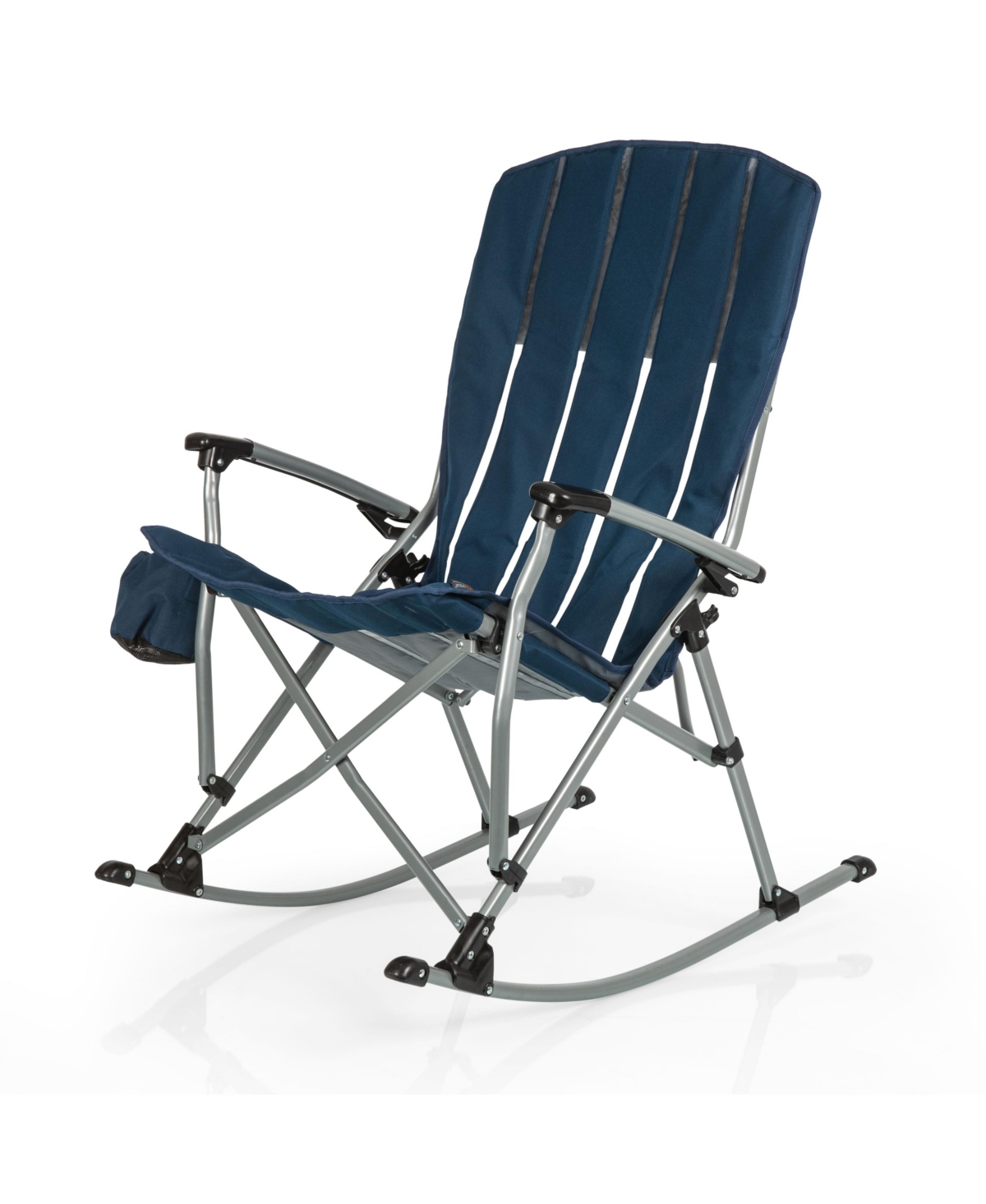 by Picnic Time Outdoor Rocking Camp Chair - Navy Blue