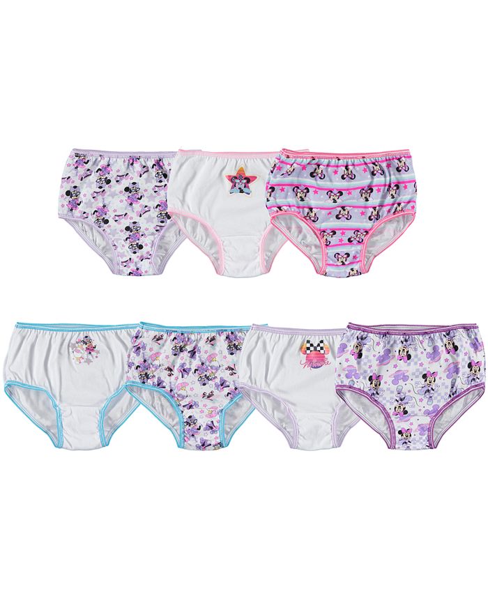 Disney Minnie Mouse Cotton Panties, 7-Pack, Toddler Girls - Macy's