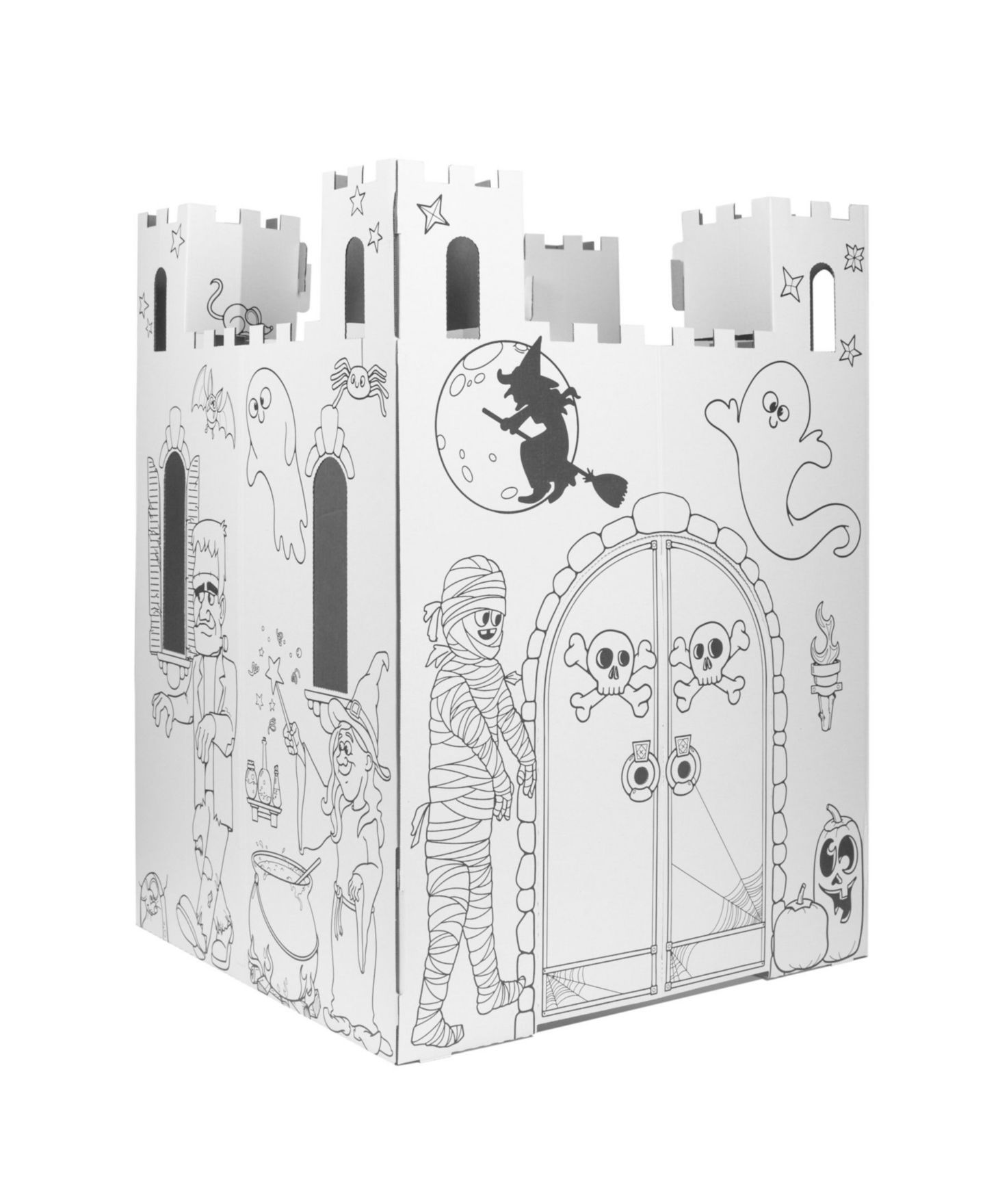 Детская игрушка Style Me Up! Haunted Castle Color 1-Piece Cardboard Playhouse, Ages 4+ — фото 1