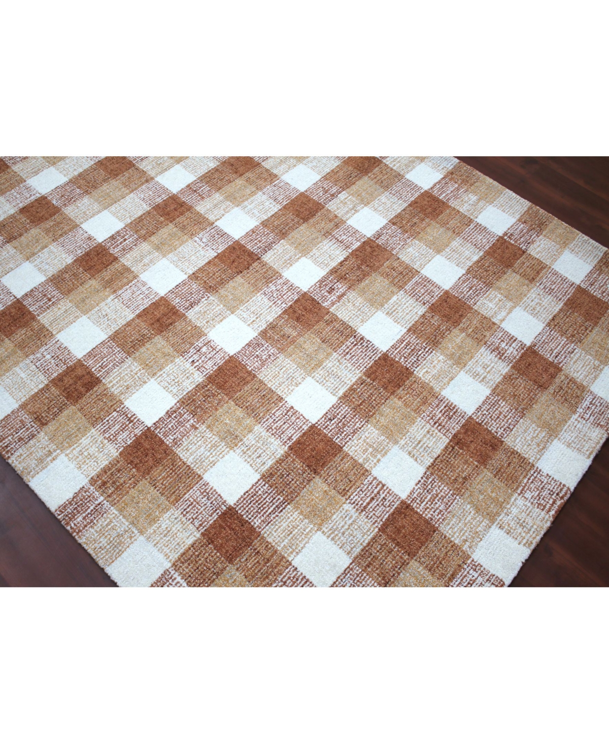 Amer Rugs Tartan Tra-10Area Rug - Orange