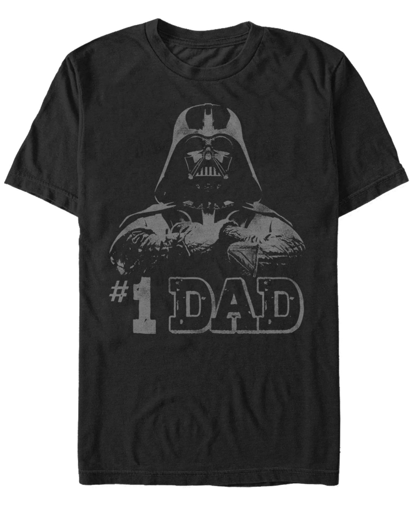 Мужская футболка Fifth Sun Star Wars Vader 1 Dad Retro Father's Day Short Sleeve, цвет: Чёрный — фото 1