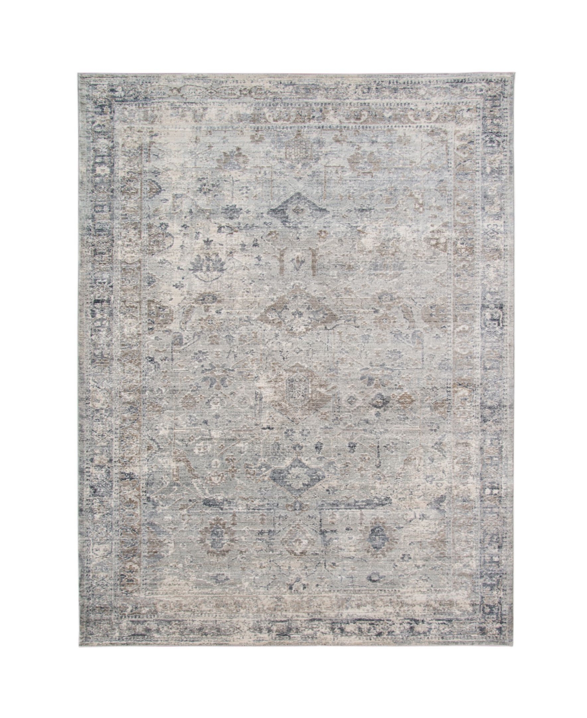 Amer Rugs Fairmont Fai-4 Slate 7'10in x 10'10in Area Rug - Slate