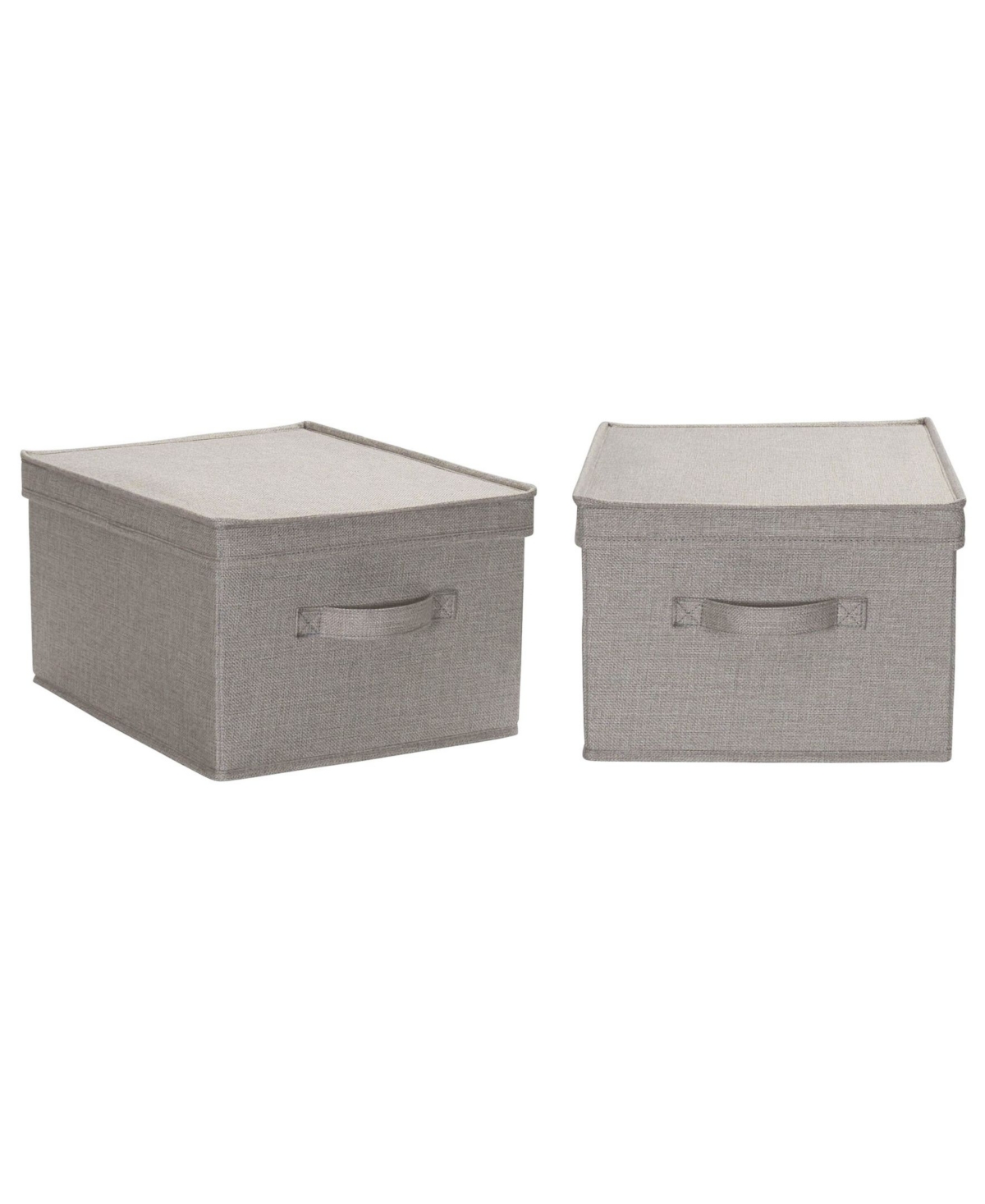 Household Essential Large Fabric Storage Bins 2 Pack - Gray