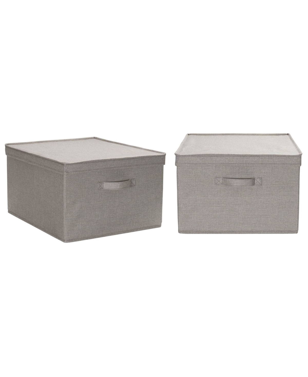 Household Essential Jumbo Fabric Storage Bins 2 Pack - Gray