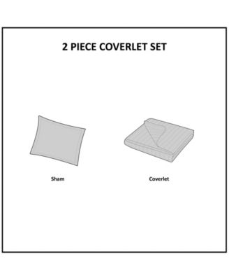 Laetitia Medallion Fringe 2-Pc. Quilt Set, Twin/Twin XL