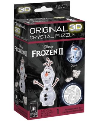 Bepuzzled 3D Crystal Puzzle - Disney Frozen Ii - Olaf the Snowman - 39 Pieces