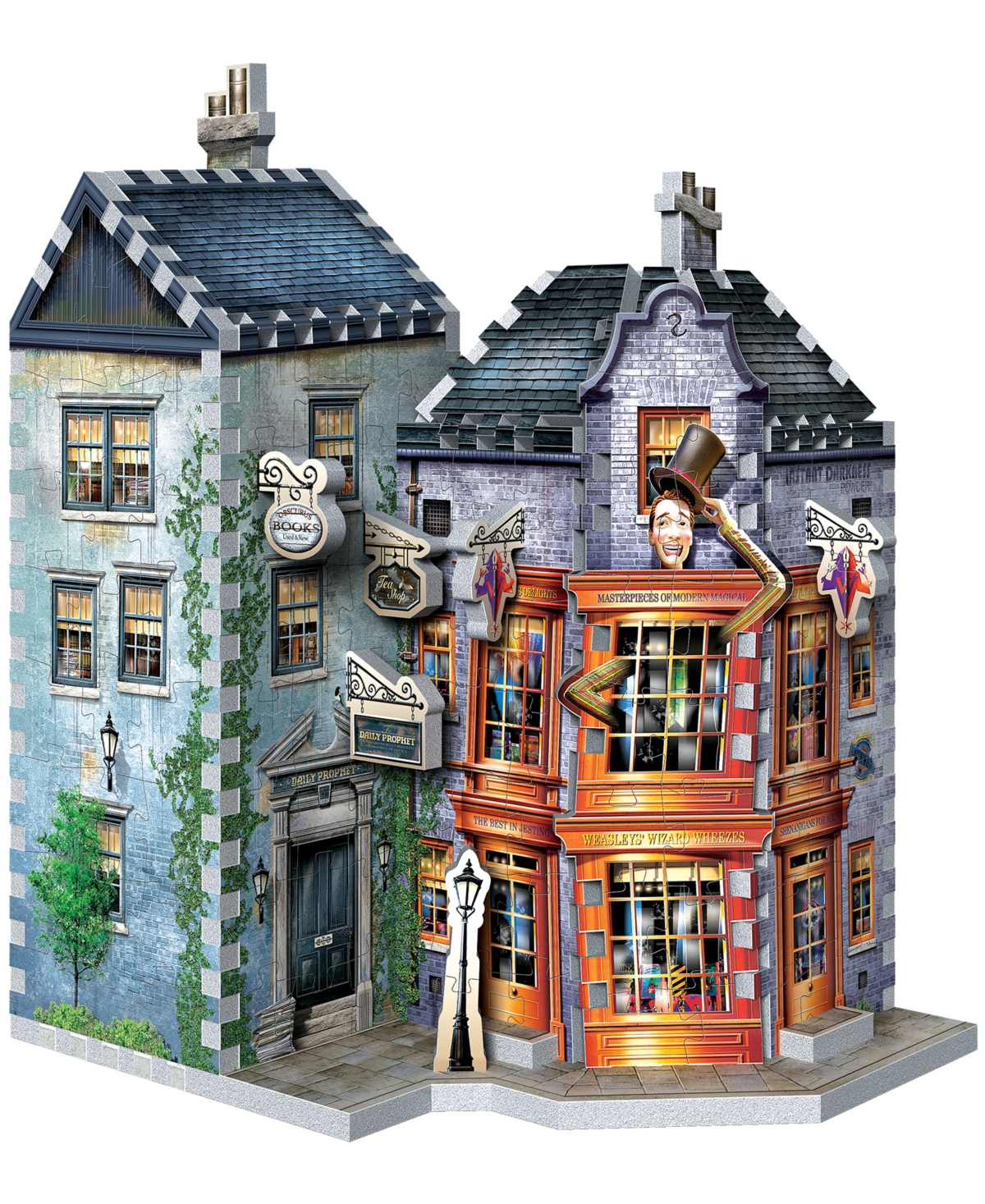 Wrebbit Harry Potter Daigon Alley Collection - Weasleys' Wizard Wheezes Daily Prophet 3D Puzzle- 285 Pieces
