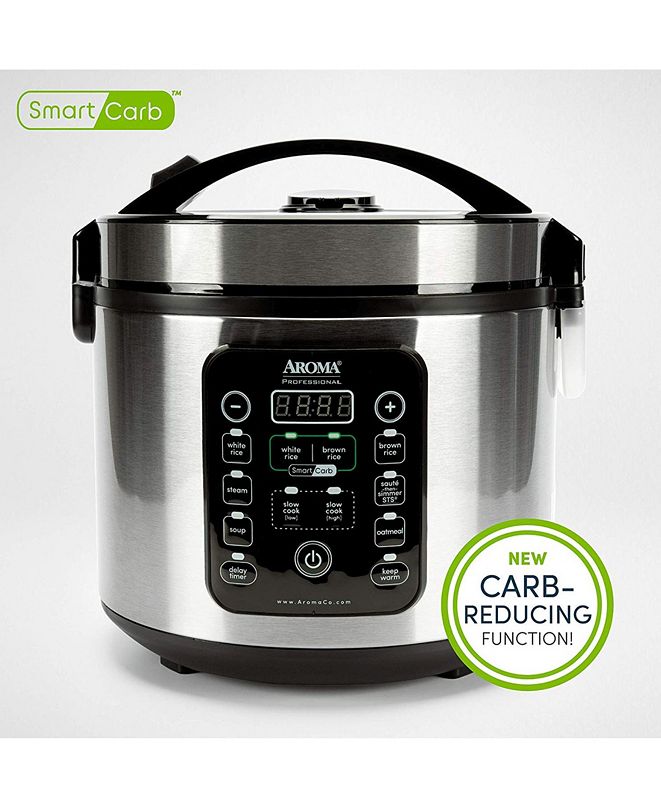 Aroma ARC1120SBL 20 Cup Smart Carb Rice Cooker & Reviews Small