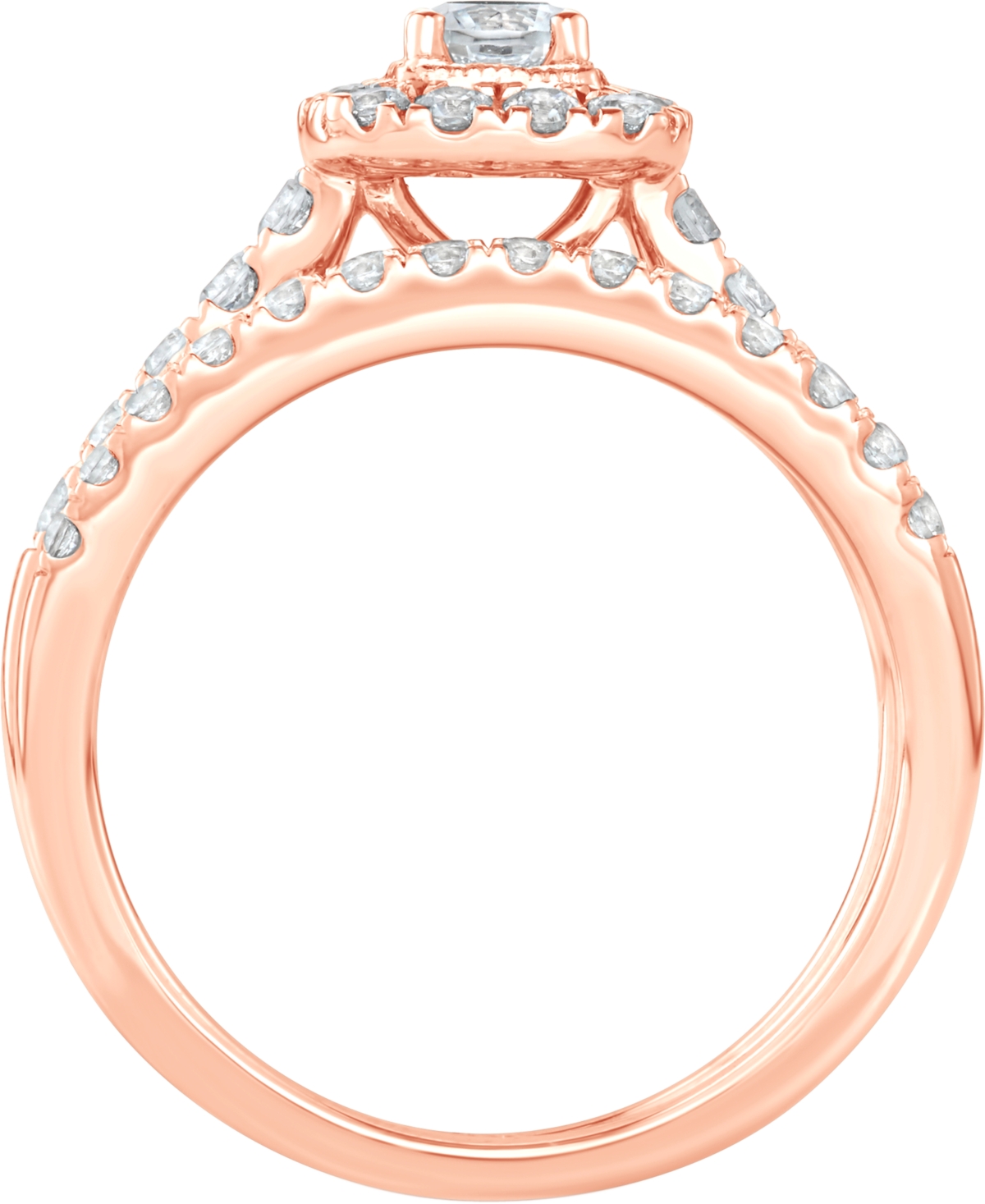 Diamond Halo Bridal Set (1 ct. t.w.) 14k White
