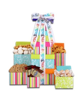 Alder Creek Gift Baskets B-Day Treats Gift Tower - Macy's