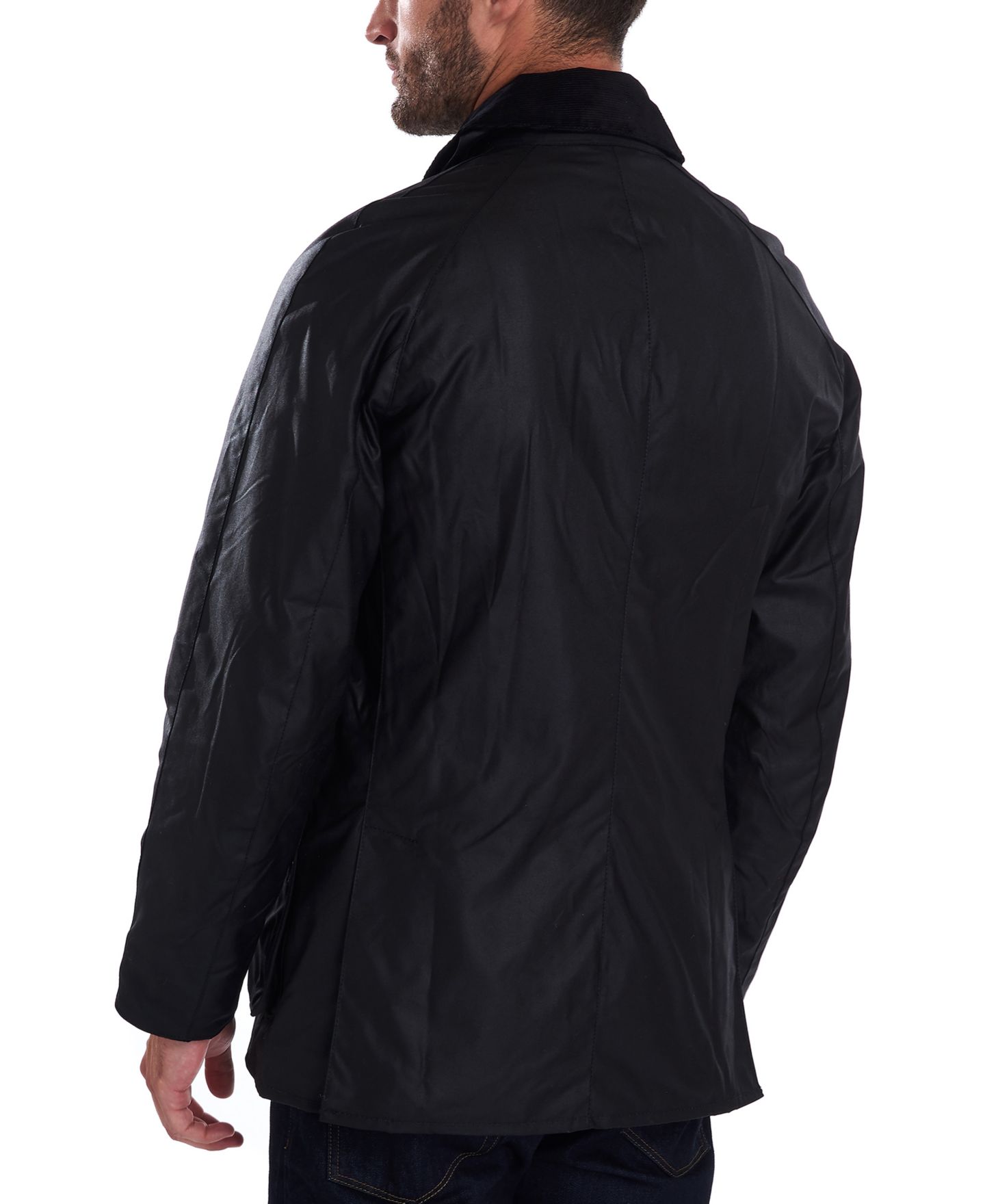 Мужская куртка Barbour Ashby Wax, цвет: Чёрный — фото 5