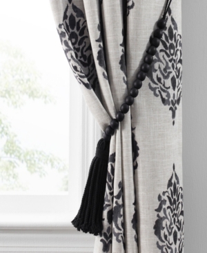 Nomad Decorative Wooden Bead Curtain Tieback With Tassel