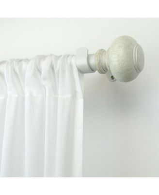 Elrene Home Fashions Rhinebeck Rustic Faux Wood 86"-120" Adjustable Curtain Rod