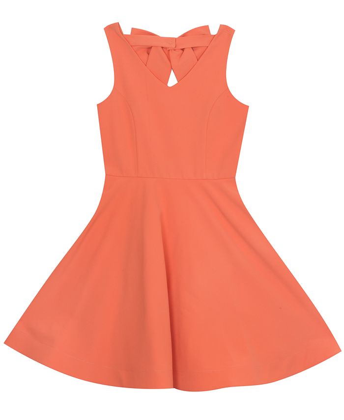 Bow back skater dress hot sale