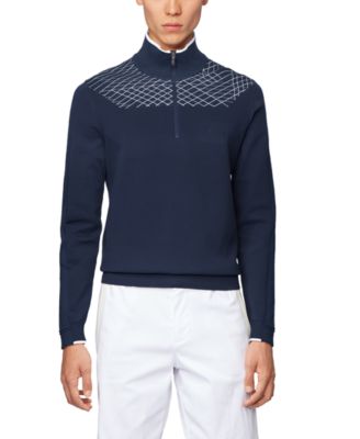 hugo boss zip neck