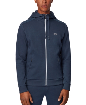HUGO BOSS BOSS MEN'S SAGGY TR ZIP-THROUGH HOODED SWEATSHIRT