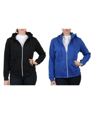 Women's Fleece Lined Zip Hoodie, Pack of 2