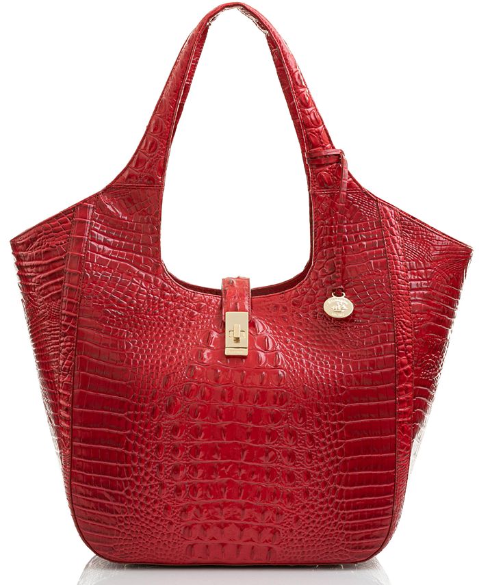 Brahmin Carla Melbourne Embossed Leather Tote Macy's