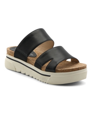 image of Adrienne Vittadini Women-s Dean Two Band Sandals Women-s Shoes