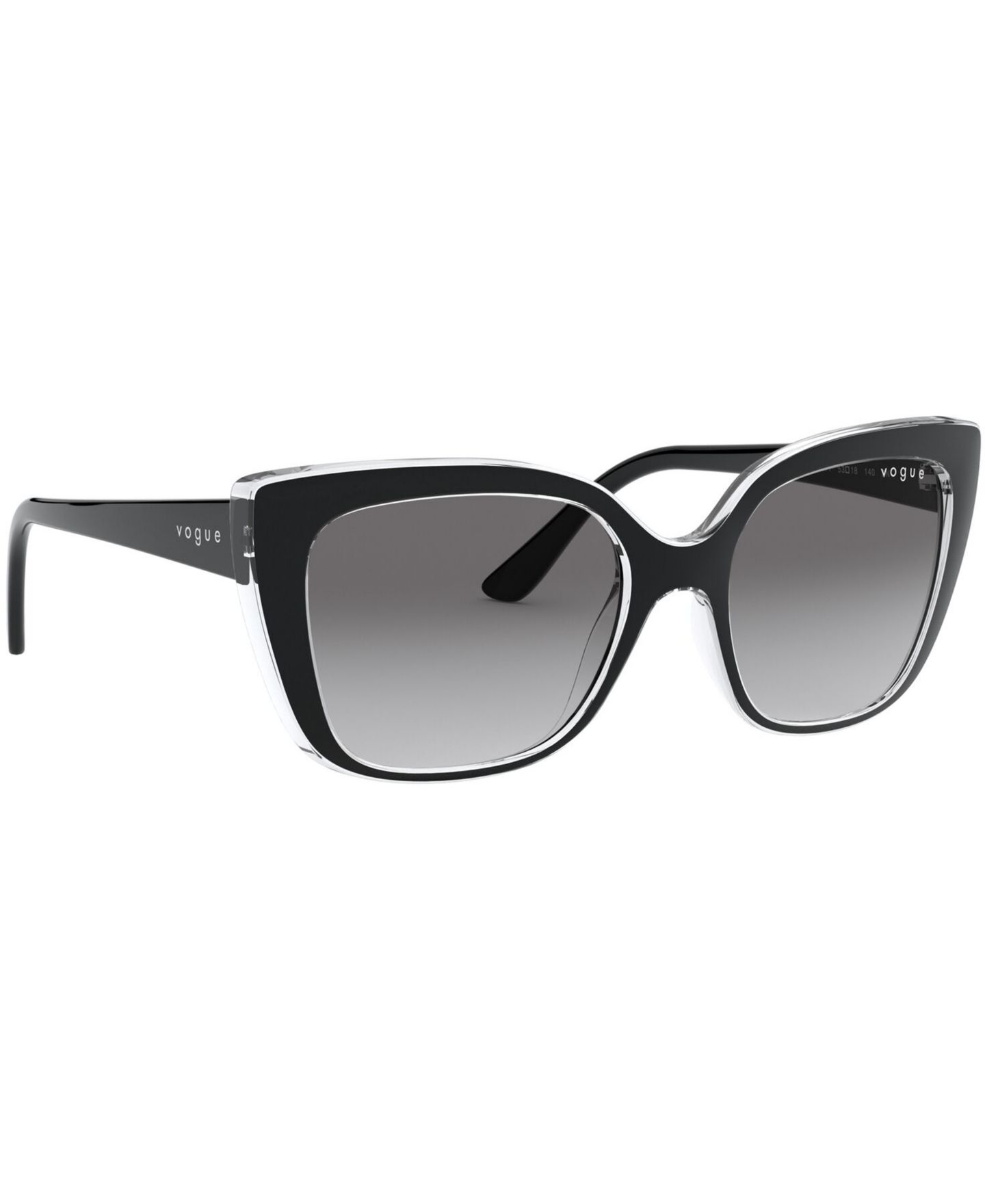 Женские солнцезащитные очки Vogue Eyewear Sunglasses, VO5337S53-Y, цвет: Чёрный / Серый градиентный — фото 3