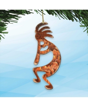 Designocracy Kokopelli Wooden Ornaments Set of 2