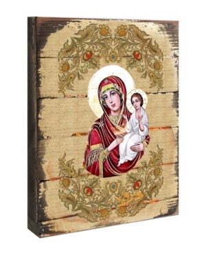 Designocracy Icon Virgin Mary Directress Wooden Wall Art 8