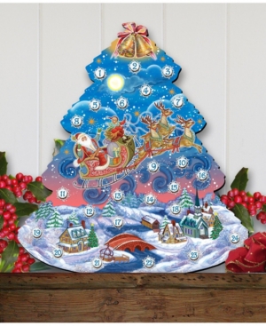 Designocracy Nativity Wooden Advent Calen